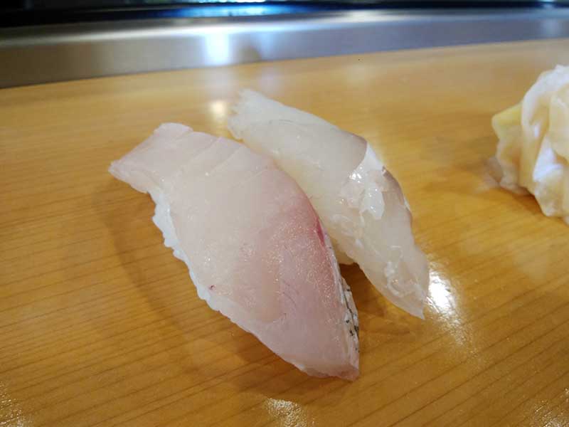 メダイ・コチの寿司